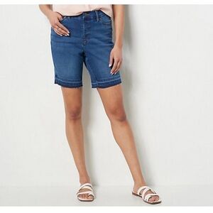 Denim &Co stretch denim shorts size 20P